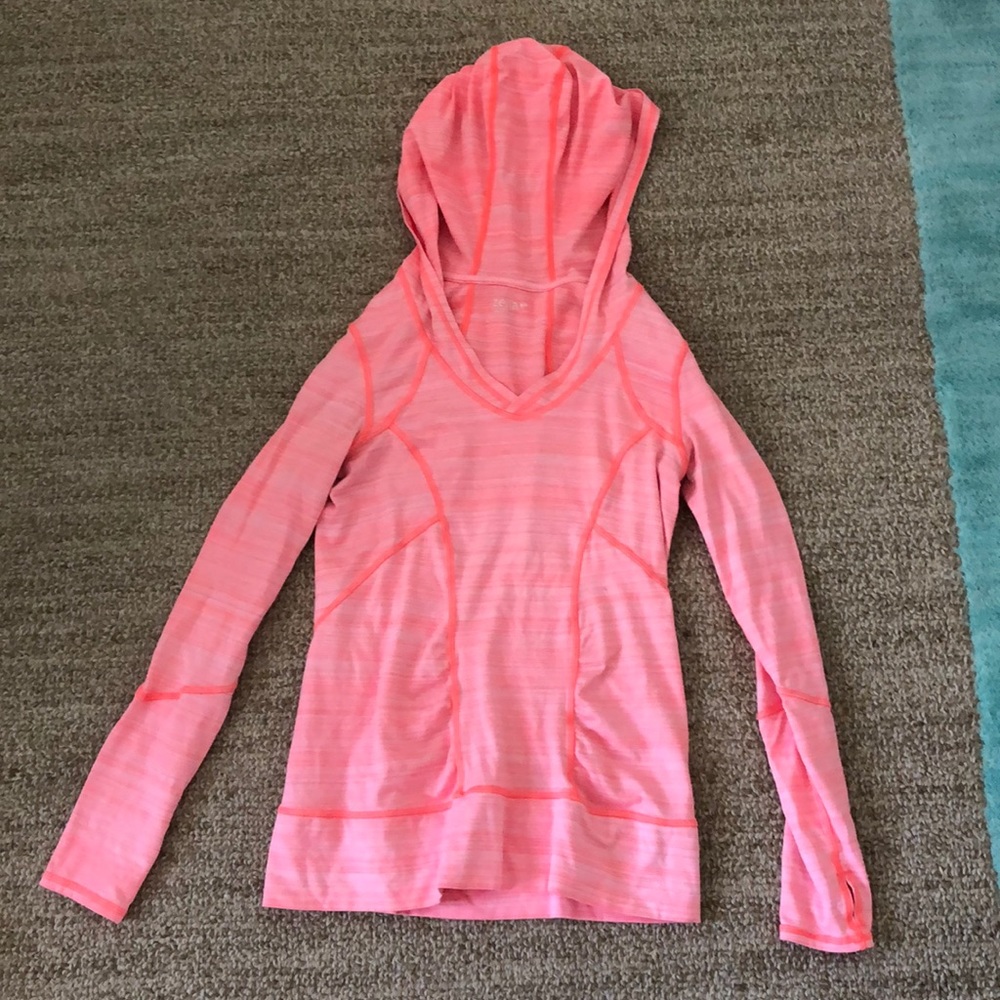 Zella bright coral pullover